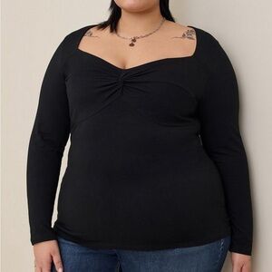 NEW Torrid Foxy Knotted Sweetheart Top Size 2X